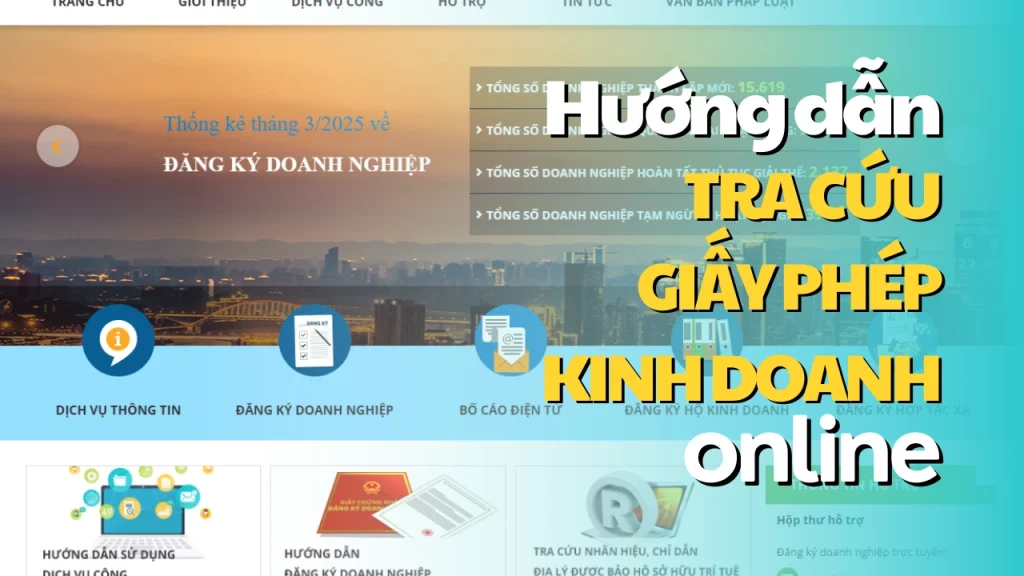 Huong dan tra cuu giay phep kinh doanh online