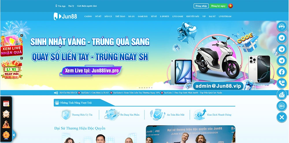 Link vao Jun888 moi nhat hom nay