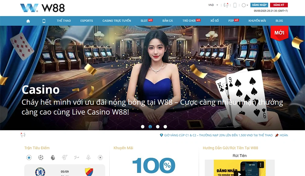 Trang chu W88